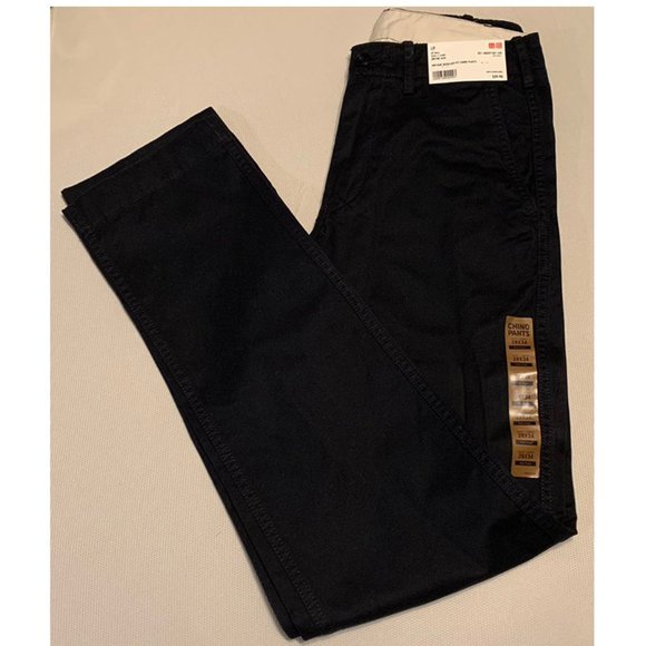 Uniqlo MEN SKINNY FIT 2-WAY STRETCH CHINO PANTS Navy W 28 X L 34" - Picture 1 of 11